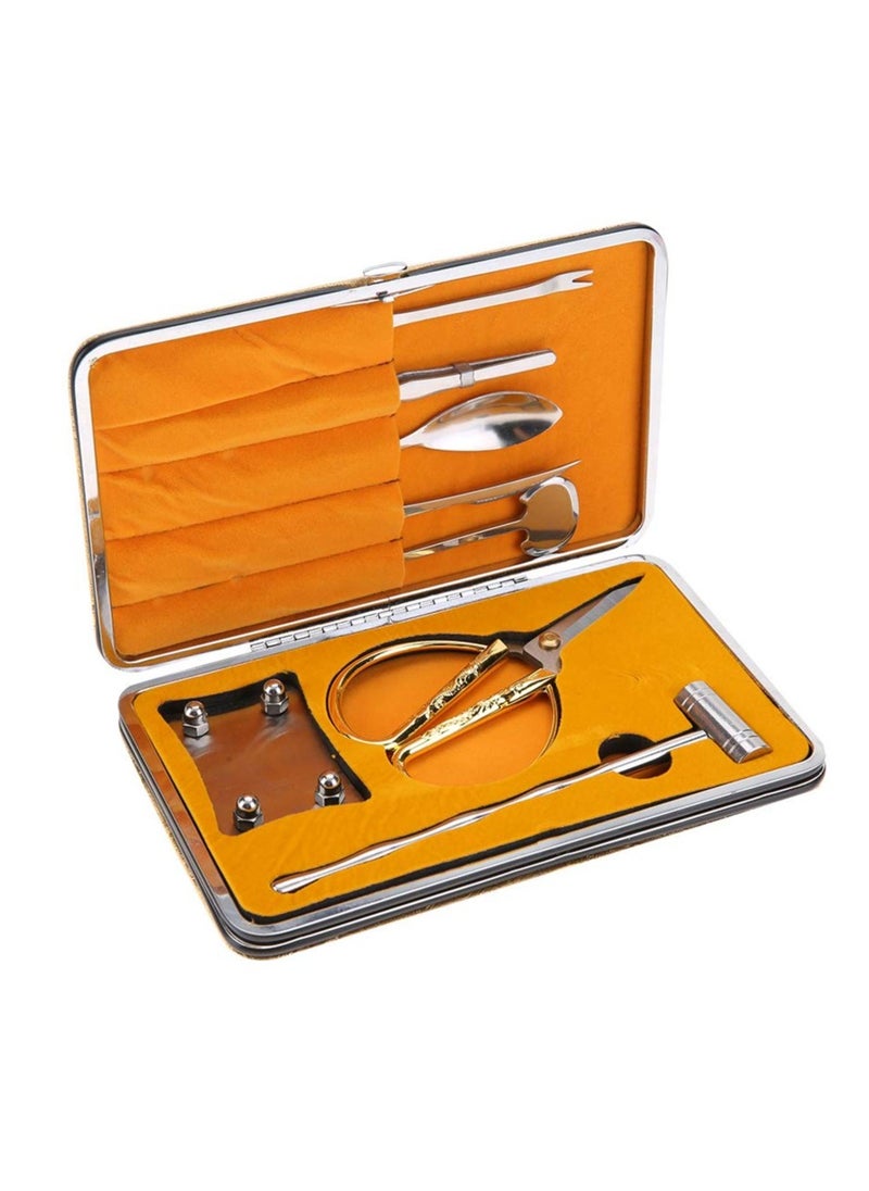SYOSI - Seafood Tool Set, 8 Pcs Lobster and Crab Opener Tools, Stainless Steel Seafood Scissors Claw Forks Picks Set for Lobster, Crab, Shellfish and Oyster - Image 1