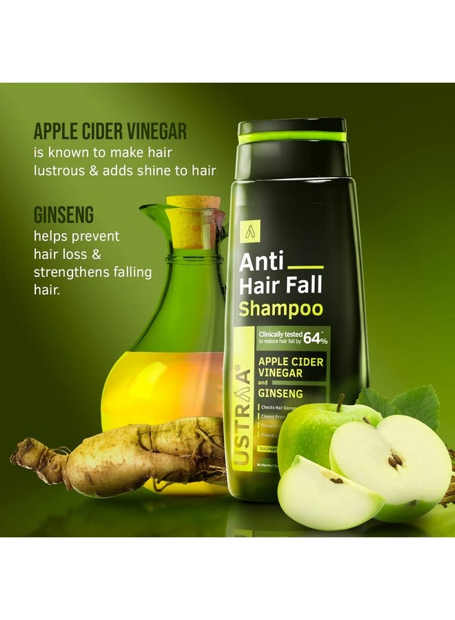 Ustraa Anti Hair Fall Shampoo 250Ml - Clinically Tested To Reduce Hairfall By 64%, Dermatologically Tested, With Apple Cider Vinegar, Strengthens Hair & Cleans Scalp To Prevent Hairfall, No Sulphates - Image 5
