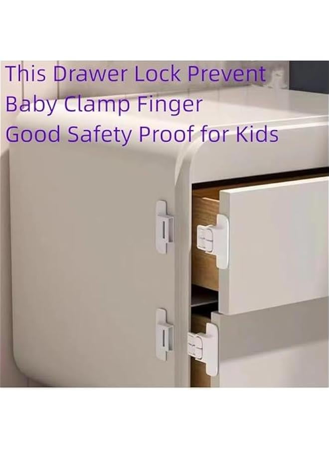 Gonice Fridge Locks,Child Proof Refrigerator Lock,Child Safety Cupboard Door Locks with Strong Adhesive,for Fridge,Cabinets,Drawers and Dishwasher(6 Pieces) - Image 4