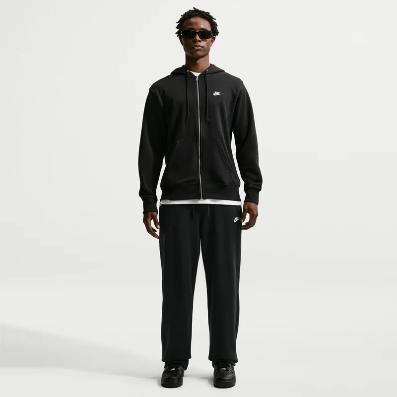Nike Men's Club French Terry Wide Leg Pants