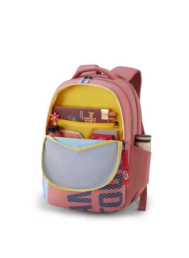 American Tourister Sest 3.0 Style 03, Large 3 Compartment Backpack, 26L with Spacious Interiors Bags For School, Office, College, Gift For Men & Women - Pink - Image 4