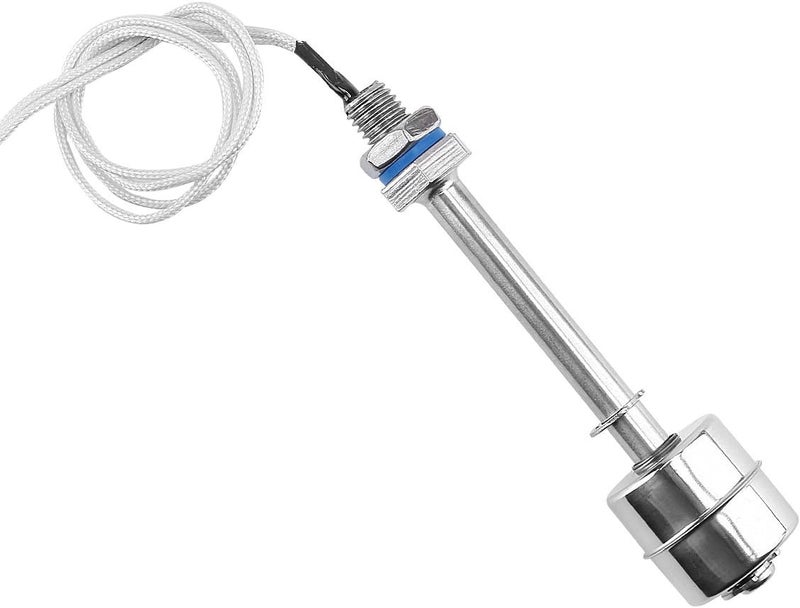 ELECALL 4" Float Switch Stainless Steel Tank Water Level Sensor 110V ES10010 Wire Length 12inch - Image 1