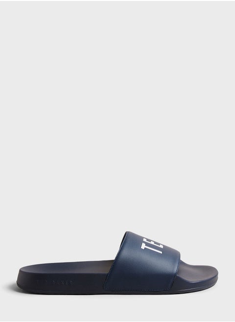 Casual Logo Pool Slides