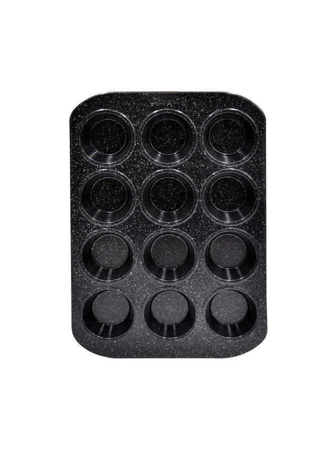 Prestige Prestige Granite Deep Muffin Tray | Non-Stick 12-Cup Muffin Pans Tin - Carbon Steel Baking Tray for Cupcakes PR48754  - Image 3