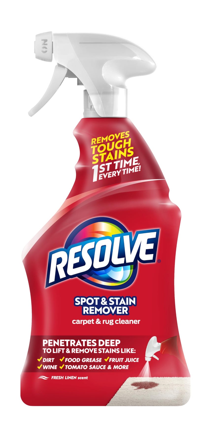 Resolve Carpet Triple Oxi Advanced Carpet Stain Remover, Carpet Cleaner, Carpet Cleaner Solution, 22 Ounce - Image 1