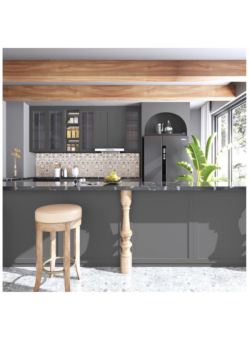 Anna 40CM x 10M Self-Adhesive Waterproof and Moisture-Proof Solid Color Simple Decorative Wallpaper - Image 4