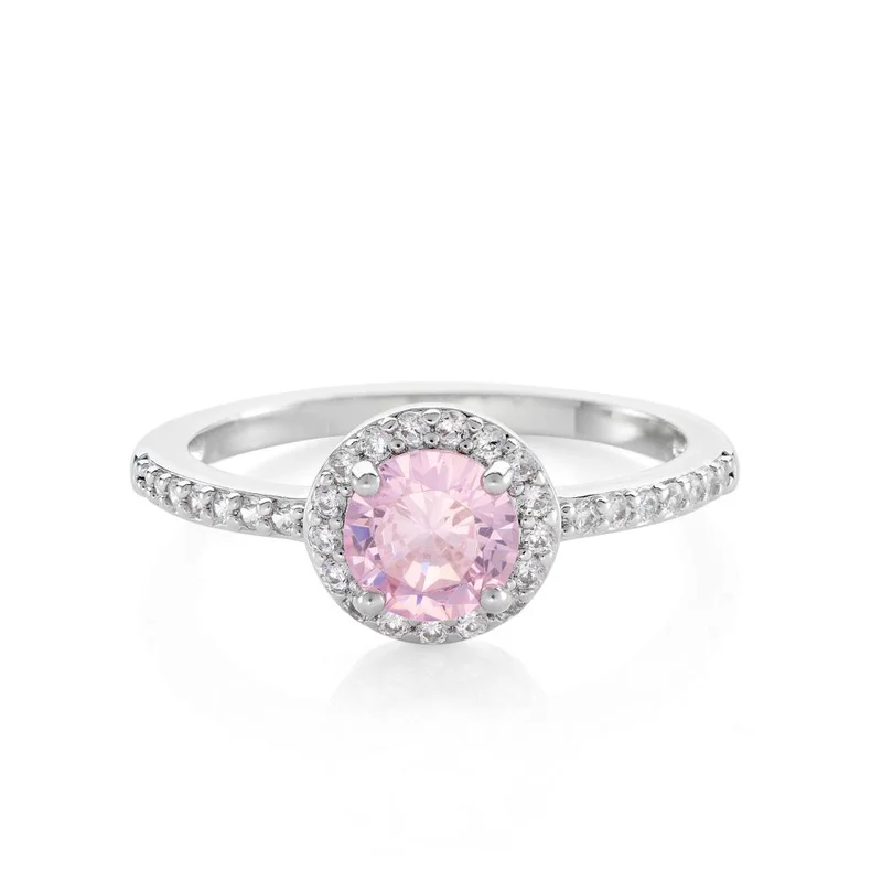 BUCKLEY LONDON THE CARAT COLLECTION - PINK HALO RING