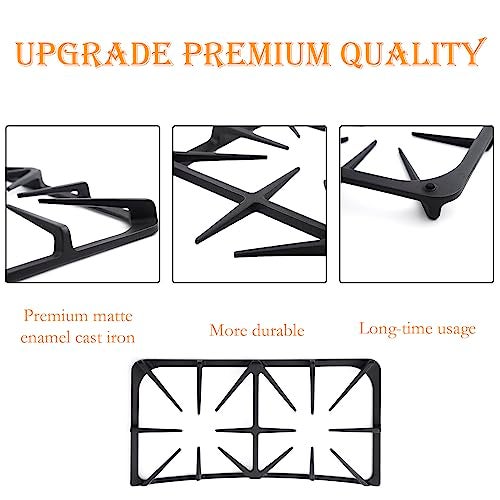 atgestore Upgraded 5304492147 A00263801 Side Grate Replacement for Frigidaire Kenmore Stove Parts Stove Top Burner Grate Kenmore Gas Range Parts Cast Iron Burner Grate Gas Cooktop Parts Cookware Accessories - Image 5