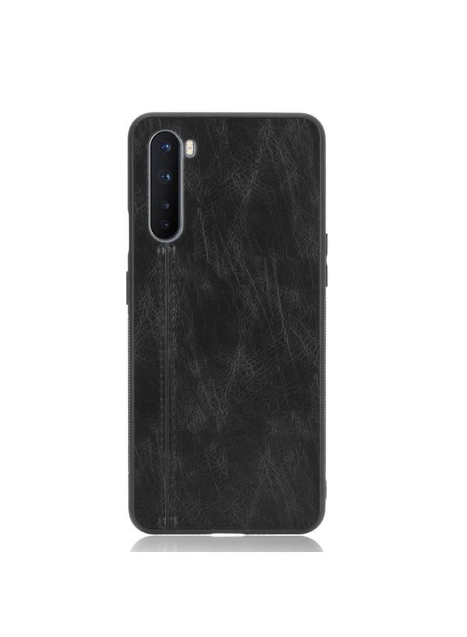 S-TOP Case For OnePlus Nord Shockproof Sewing Cow Pattern Skin PC + PU + TPU Case - Image 2