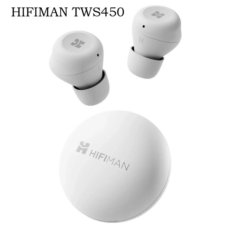 Hifiman Tws450 True Wireless Stereo Earbuds with Noise Cancelling and Audiophile Dynamic Driver, White - Image 1