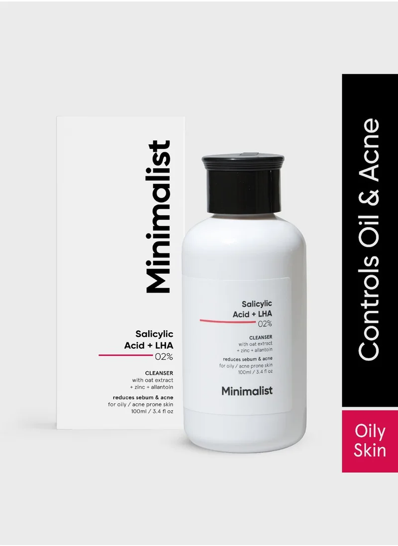 Minimalist Skincare Salicylic Acid + LHA 2% Face Cleanser