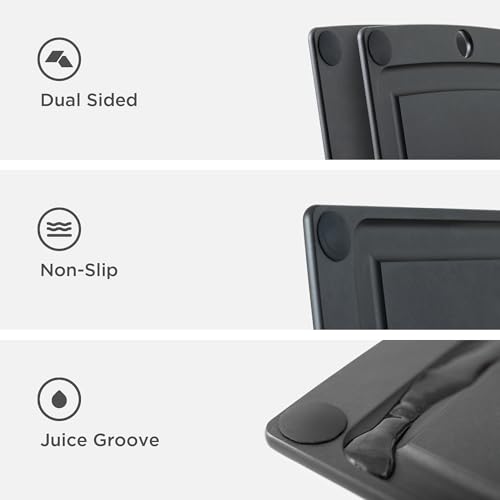 Epicurean All-In-One Cutting Board with Non-Slip Feet and Juice Groove, 10" × 7", Slate/Black - Image 5