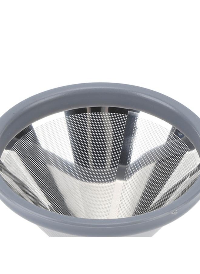 Thoraya - Pour Over Coffee Filter 304 Stainless Steel Reusable Paperless Coffee Dripper for Home Travel Office 1 to 3 Cups - Image 1