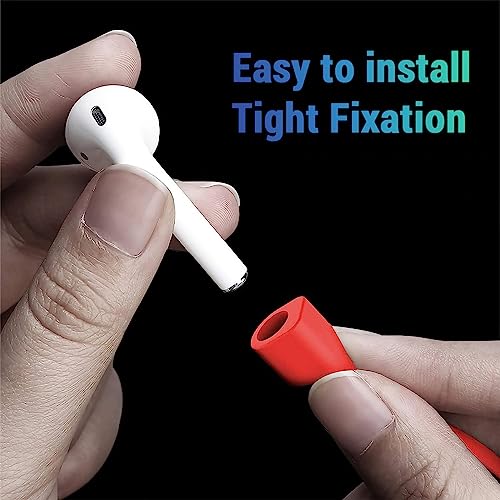 KACA Magnetic Anti-Lost Strap Silicone Rope Wire Cable Connector String for AirPods Pro/Aipods Pro 2 / Airpods 1,2&3 / Earbuds (Red) - Image 2