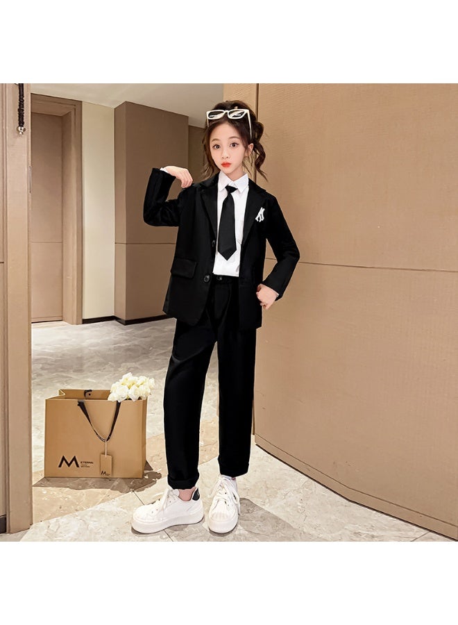 Shougu Girls' Fashionable Small Suit Set - Image 1