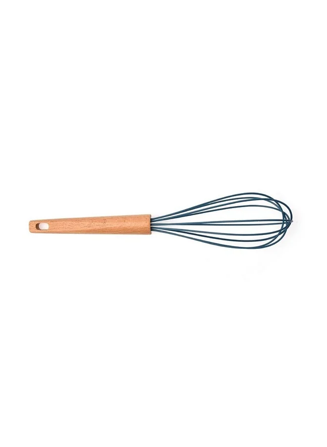 PARFAIT Silicone Whisk with Beech Wood Handle Brown and Navy Blue N-C244KA0522