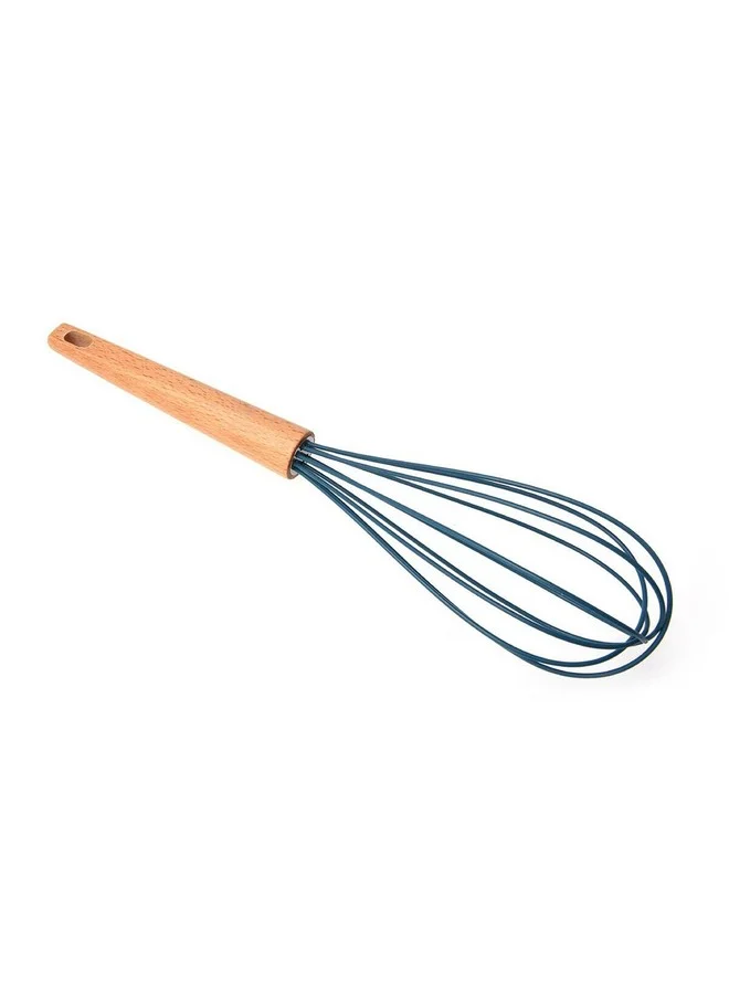 PARFAIT Silicone Whisk with Beech Wood Handle Brown and Navy Blue N-C244KA0522