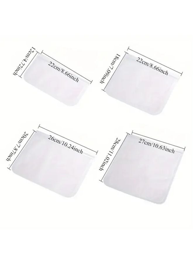 Reusable Leakproof Zipper Bags Middle Size for Camping Outdoor Food Storage - Image 2