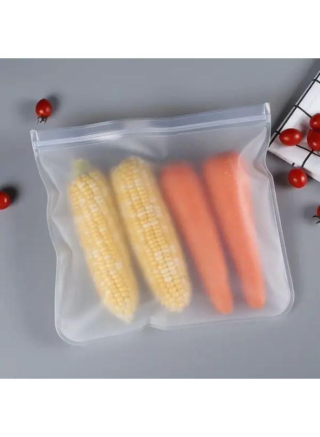 Reusable Leakproof Zipper Bags Middle Size for Camping Outdoor Food Storage - Image 4