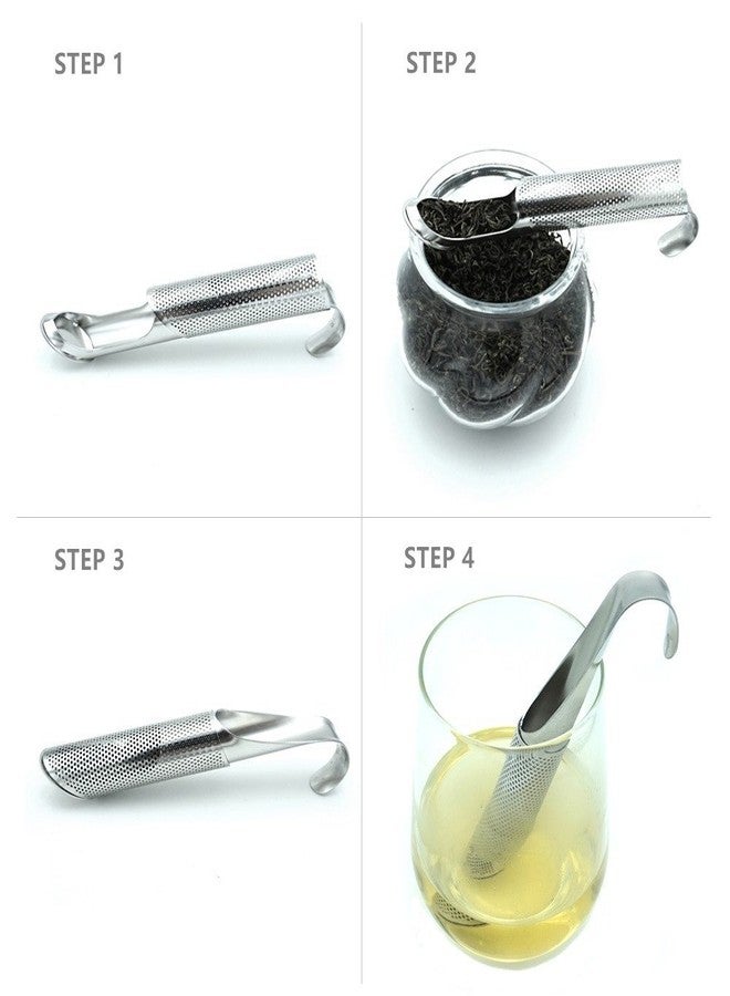 ERCRYSTO Tea Infuser With Hook- Easy To Use & Carry - Suitable For In-home Or Outdoor Usage (Picnic, Travel, Business Trip etc.). Premium Tea Infuser - Tea Strainer - Tea Steeper - Image 3