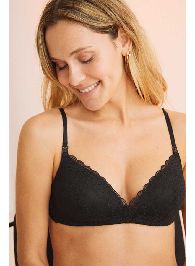 women'secret FANTASTIC Padded lace triangle maternity bra - Image 2