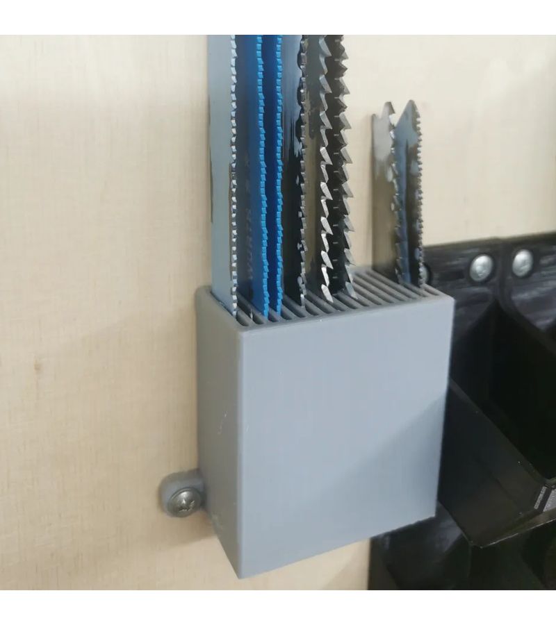 Wall Mounted Bow Saw Blade Holder Black Anti Tipping Design Durable Plastic Material Space Saving Tool Storage Rack Safe Storage For Home Workshops Modern Workshop Additions Multifunctional Shelving - Image 4