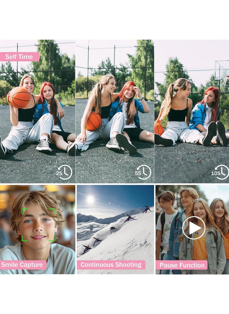 Generic - Digital Camera, 4K Vlogging Camera for YouTube Autofocus 48MP UHD Cameras for Photography with Anti-Shake, 16X Digital Zoom Point and Shoot Digital Camera with 32GB Card for Teens Adult Beginner - Image 1