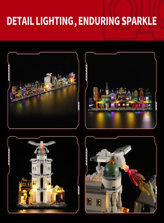 BRIKSMAX 2.0 Light Kit for Lego-76444 Diagon Alley Wizarding Shops -Innovative Led Lighting Kit Compatible with Lego Harry Potter Building Set- Not Included Lego Set - Image 3