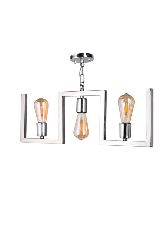 El Rawda Lighting Eimilia Stainless Chandelier | Modern Chandelier | Material: Stainless Steel | Color: Chrome | Size: 38x62 cm