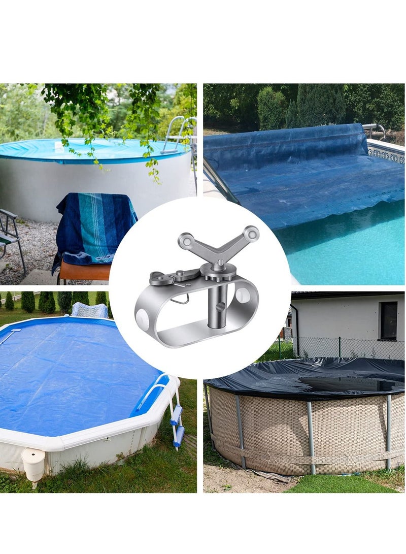 SYOSI 2 Pack Sturdy Pool Cover Winch and Cable Tightener for Above Ground Pools - Image 2