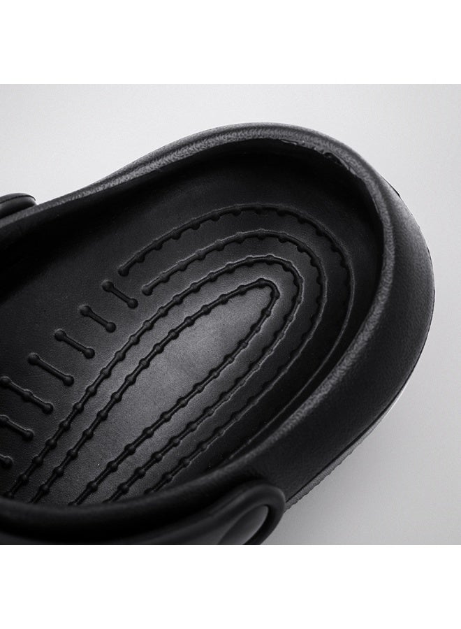 أحذية جراحية للرجال، أحذية الطهاة، وأحذية الحماية، مناسبة للأطباء والممرضات والطهاة وموظفي المختبرات؛ صنادل غير قابلة للانزلاق (أسود). - Image 2