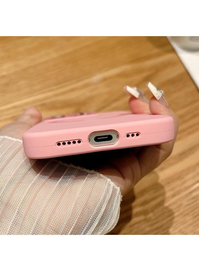 اس-توب جراب لهاتف iPhone 15 مع نافذة صغيرة وعدسة زجاجية من الأكريليك وغطاء هاتف MagSafe من السيليكون - Image 5