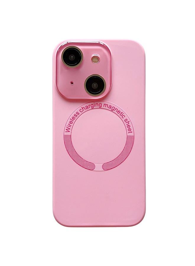 اس-توب جراب لهاتف iPhone 15 مع نافذة صغيرة وعدسة زجاجية من الأكريليك وغطاء هاتف MagSafe من السيليكون - Image 1