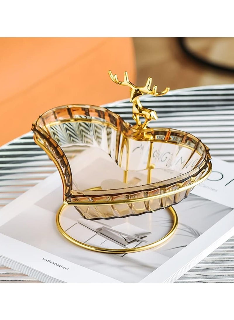 DubaiGallery Heart-shaped plate decorated with a deer in one piece - Image 2