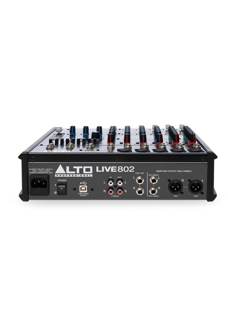 Alto Professional Alto Professional Live 802 8-Channel/2-Bus Mixer with DSP and USB  - Image 3