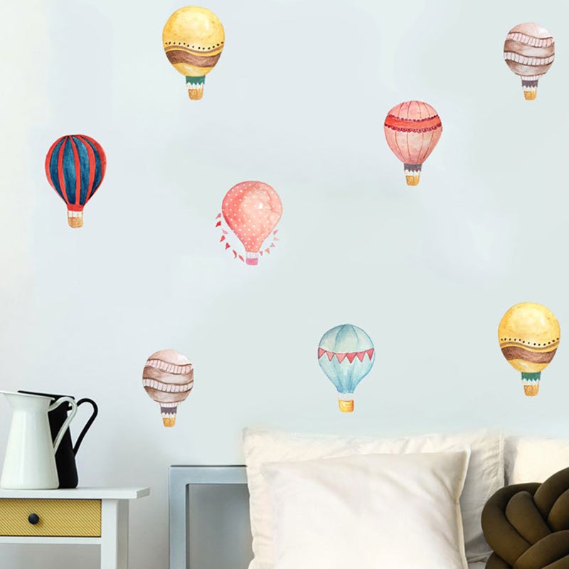 ملصحات جدارية على شكل طلونات هوائية ملونة DIY (تصميم بنفسك) غرف الأطفال، أولاد و بنات، ملصحات جدارية لينة قابلة للإزالة للديكور الداخلي، مرافق الحضانات و المدارس الأهلية - Image 4