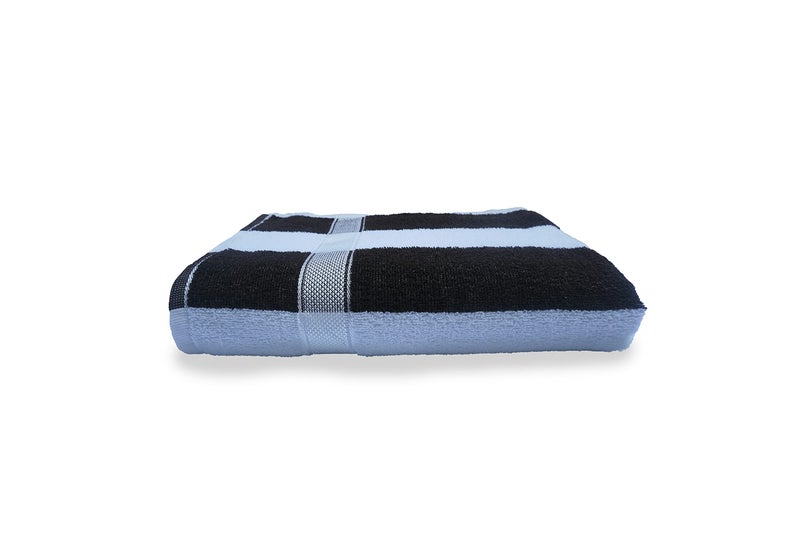 Space Fly Cotton Cabana Black and White Travel, Gym Towel (Pack of 1 Bath Towel) - Image 4