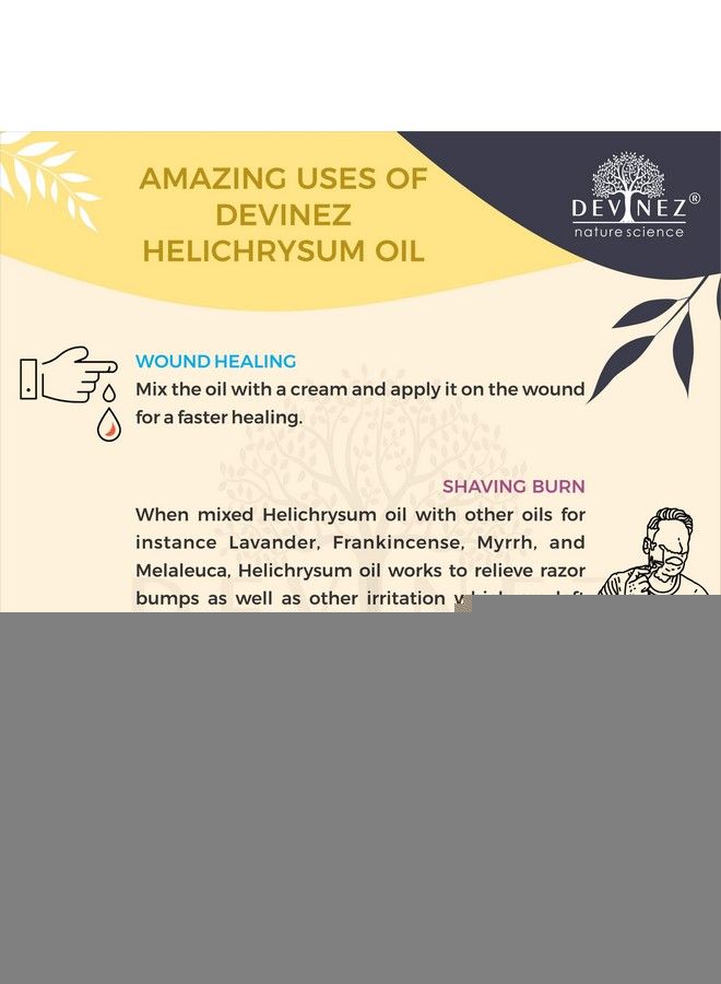 Devinez Helichrysum Essential Oil 100% Pure Natural & Undiluted 100Ml In Anodized Aluminum Bottle - Image 5