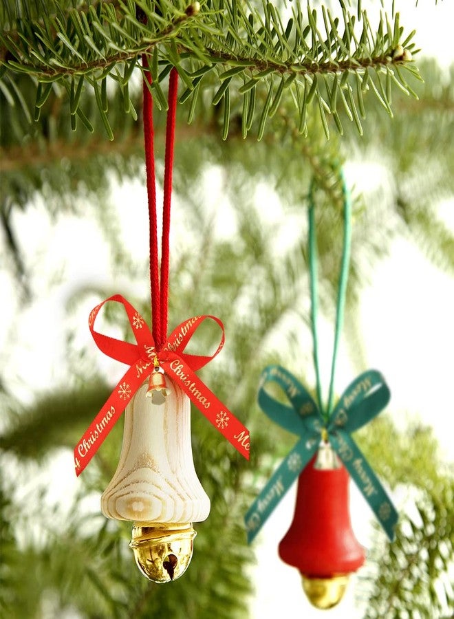 Unigift 40 Pcs Christmas Bow with Bells, 4 Styles, Red, Green, Gold, Polyester, Traditional, Bell Shape, Hanging, Indoor/Outdoor, Christmas, Occasion - Image 4