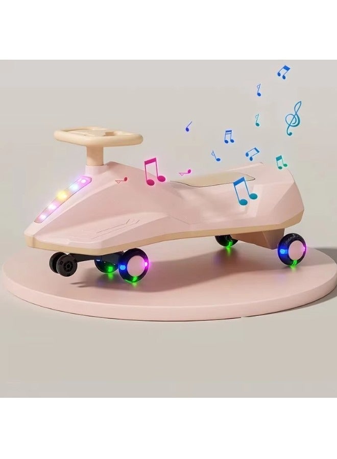 Toy Box Magic Swing Cars for Kids, Twister Magic Ride on Kids Car with LED Wheels, Kids Push Ride on Car With Lighted Seat, Strongest and Smoothest Twister Magic Ride Car for Kids With Music - Image 1