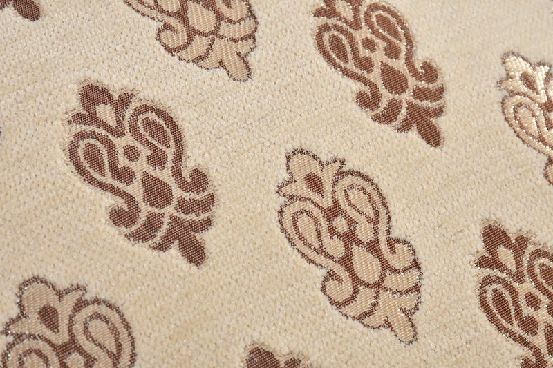 FRESH FROM LOOM 500 Tc Jacquard Soft Velvet Cushion Covers | Hypo-Allergenic | Washable | Non-Fade Diwan Sofa Pillow Covers for Home (Size - 16 X16 Inch, Color - Beige) - Set of 5pc, 240 TC - Image 4