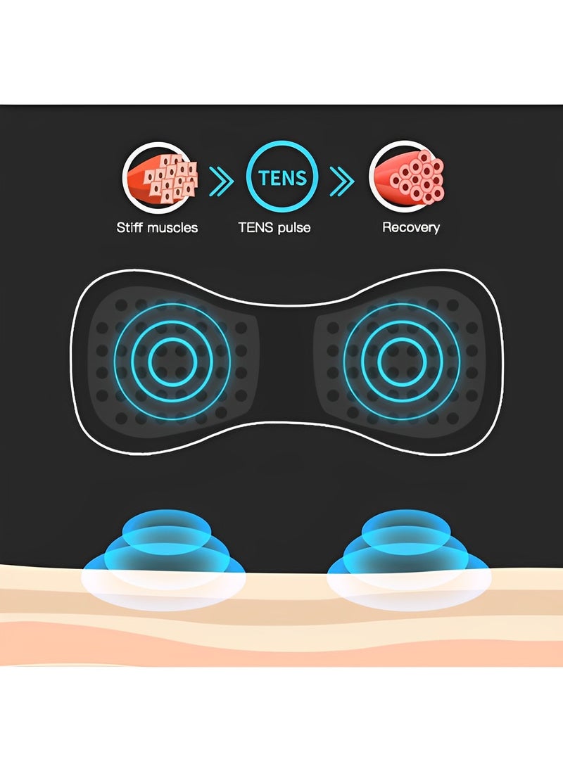 REOCLE Wireless TENS & EMS Unit Back Pain Relief Massager EMS Muscle Stimulator Machine Muscle Body Massager Patch for Back Shoulder Leg Neck Pain Relief  - Image 4