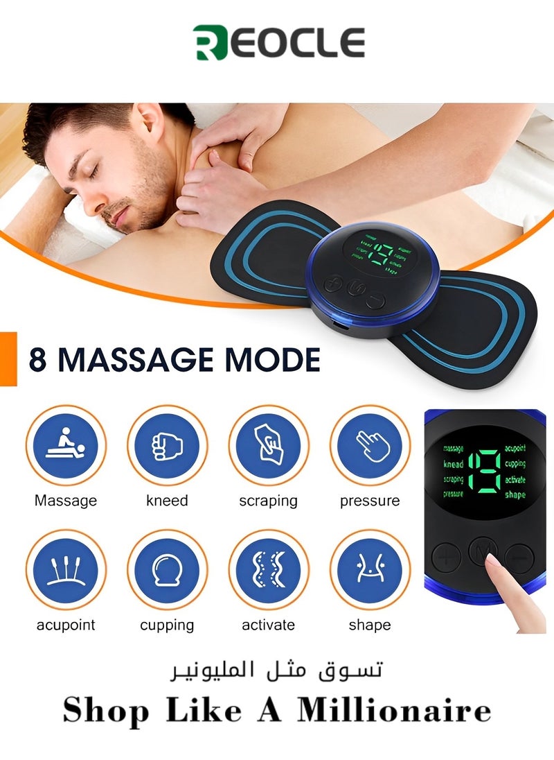 REOCLE Wireless TENS & EMS Unit Back Pain Relief Massager EMS Muscle Stimulator Machine Muscle Body Massager Patch for Back Shoulder Leg Neck Pain Relief  - Image 1