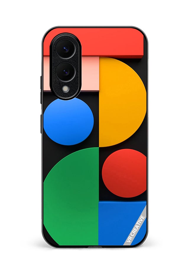 VR CREATIVE Protective Case Cover For Samsung Galaxy S25 Edge Abstract Design Multicolour