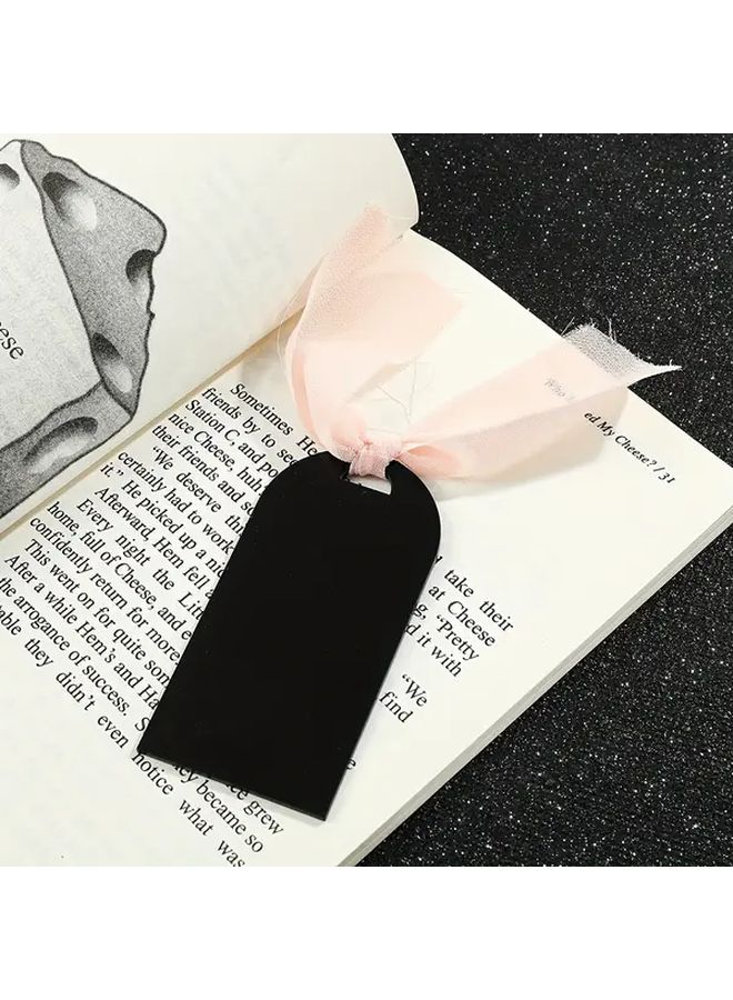 SQ0860 Style Acrylic Bookmark For Readers Birthday Holiday Gift Ribbon Reading Accessories - Image 5