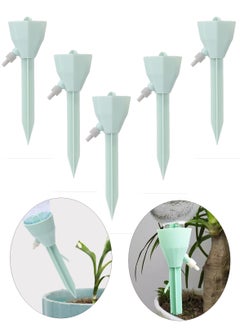 5 Pcs Adjustable Self Watering Planter Insert with Slow Release Control Valve Watering Spikes