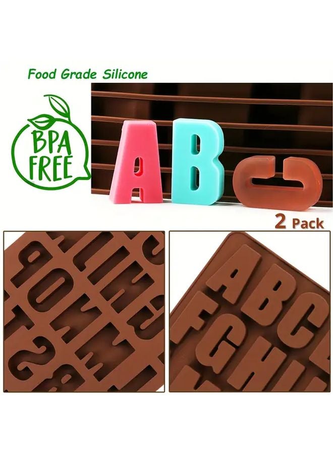 Pink Silicone Mold Alphabet Letters For Chocolate Soap Crayon Baking Craft - Image 5