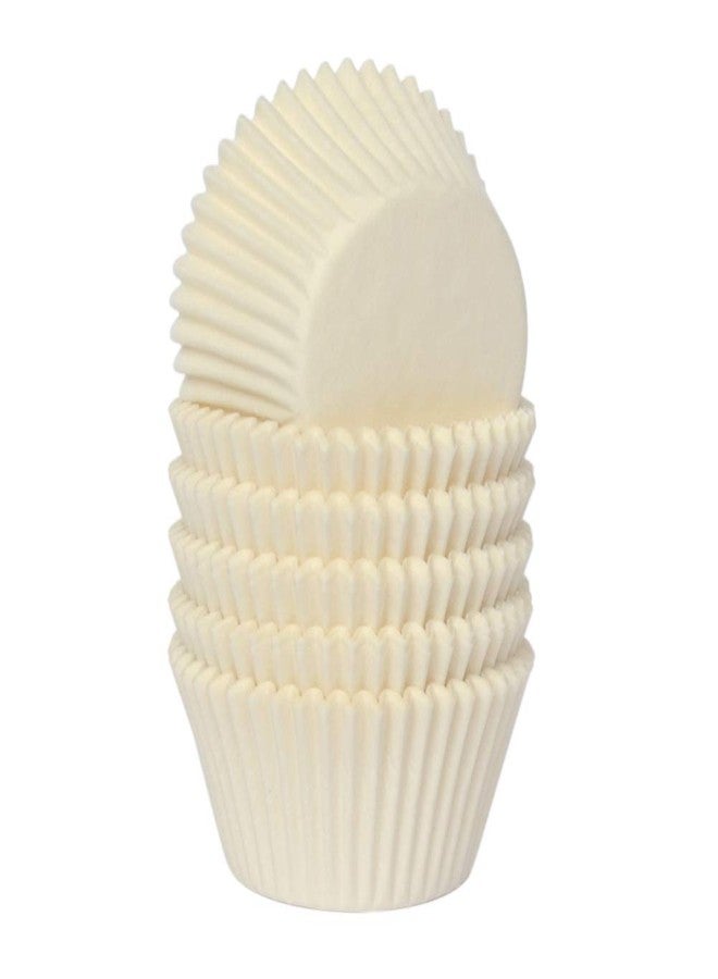Huaswan White Cupcake Liners Greaseproof Paper Standard Baking Cups for Wedding Party and More, 150-Count - Image 1
