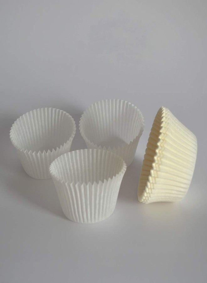 Huaswan White Cupcake Liners Greaseproof Paper Standard Baking Cups for Wedding Party and More, 150-Count - Image 3