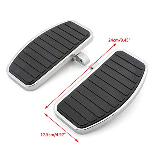 Areyourshop Motorcycle Front/Rear Footboards Floorboard for HONDA Shadow 750 2015, SHADOW VT400 1997-2003, STEED VLX400 VT600 1992-2007 (Only for Models with 6mm Size Pin Hole) - Image 2